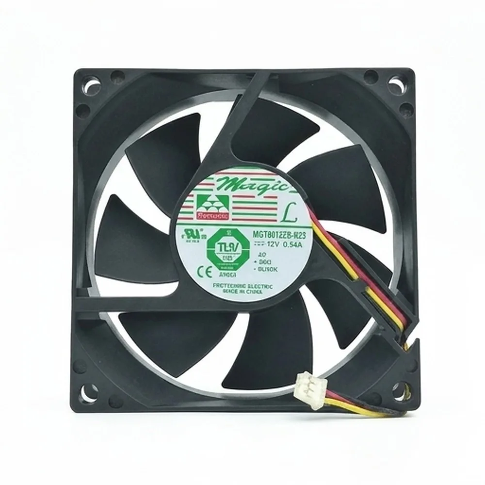 For MAGIC MGT8012ZB-R25 8025 12V 0.54A 8CM 3-Pin High Airflow Cooling Fan
For MAGIC MGT8012ZB-R25 8025 12V 0.54A 8CM 3-Pin High Airflow Cooling Fan