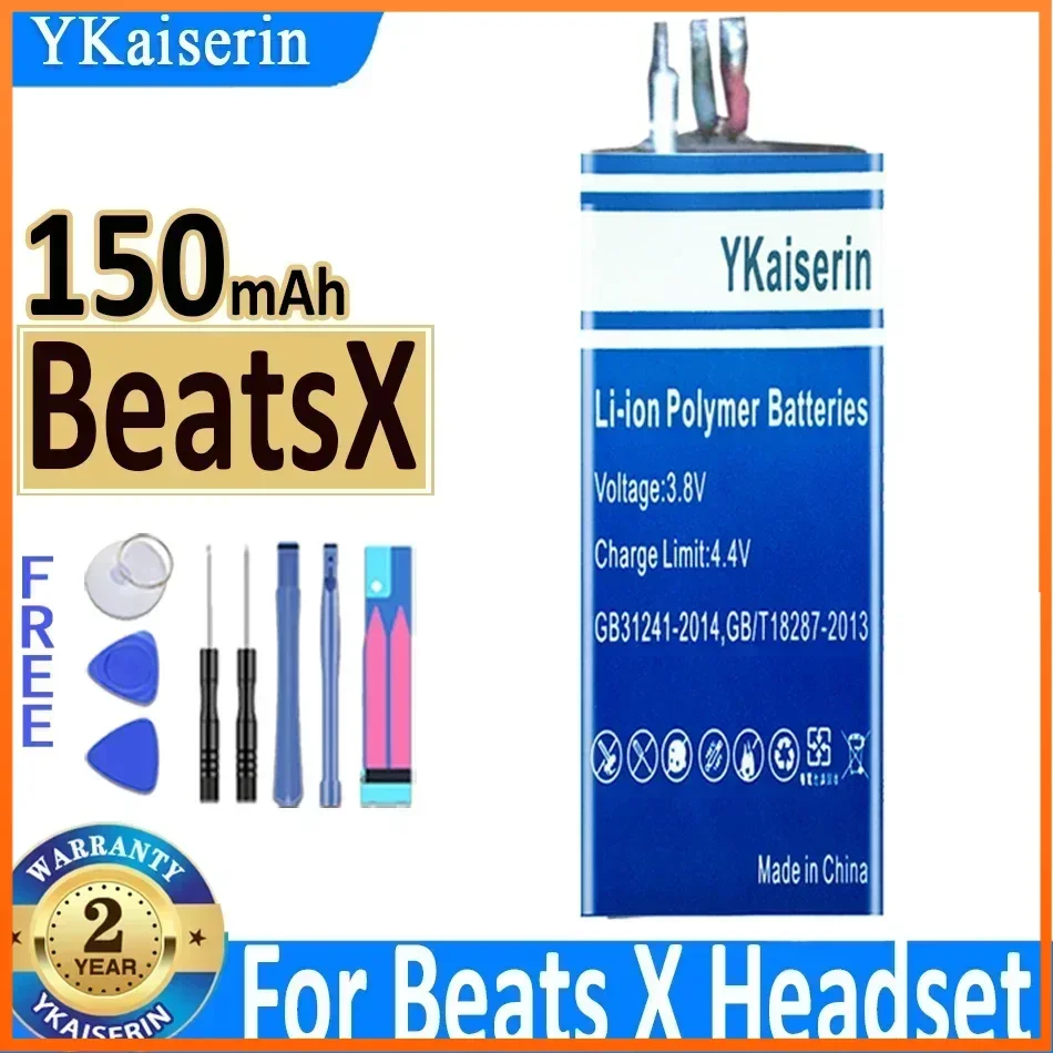 YKaiserin 150mAh for BeatsX for Beats X Headset Replacement Battery YU10448-16002,A1773 Batterie + Track Code Warranty 2 Years
YKaiserin 150mAh for BeatsX for Beats X Headset Replacement Battery YU10448-16002,A1773 Batterie + Track Code Warranty 2 Years