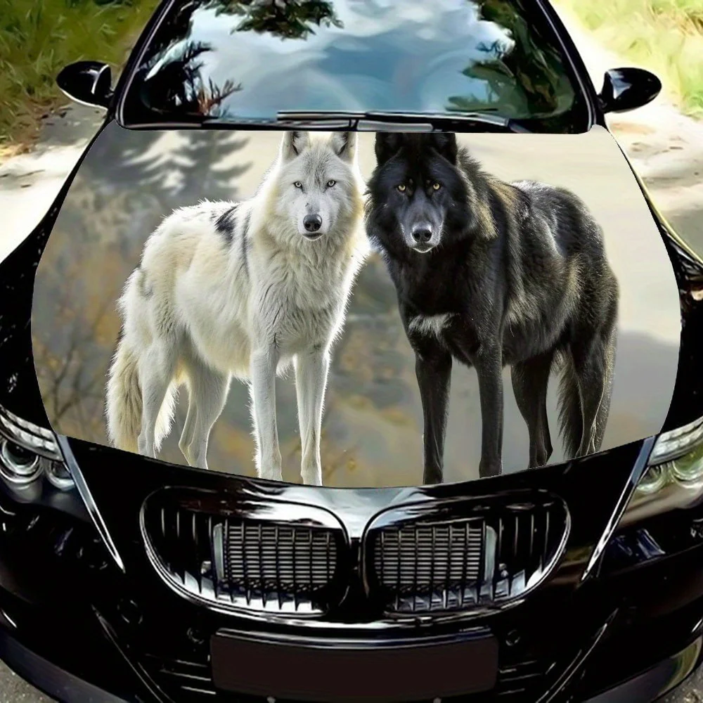 Black Wolf and White Wolf Car Cover Coatings, PVC Waterproof Car Cover Stickers, Self-adhesive Scratch Resistant Stickers, Car S
Black Wolf and White Wolf Car Cover Coatings, PVC Waterproof Car Cover Stickers, Self-adhesive Scratch Resistant Stickers, Car S