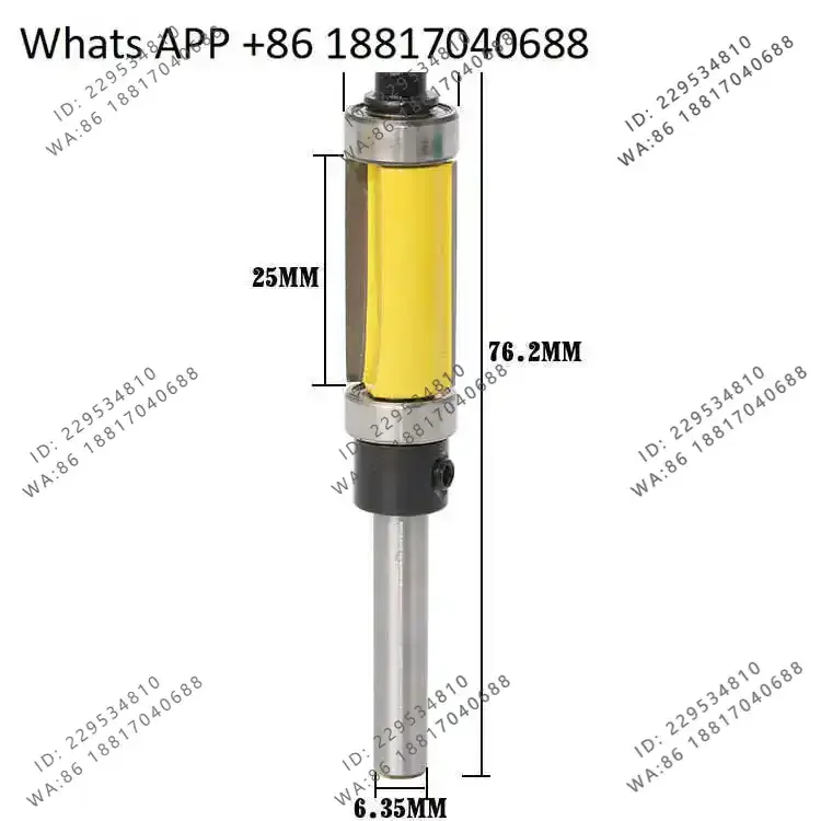 Double bearing trimming woodworking milling cutter bearing slotting cutter
Double bearing trimming woodworking milling cutter bearing slotting cutter