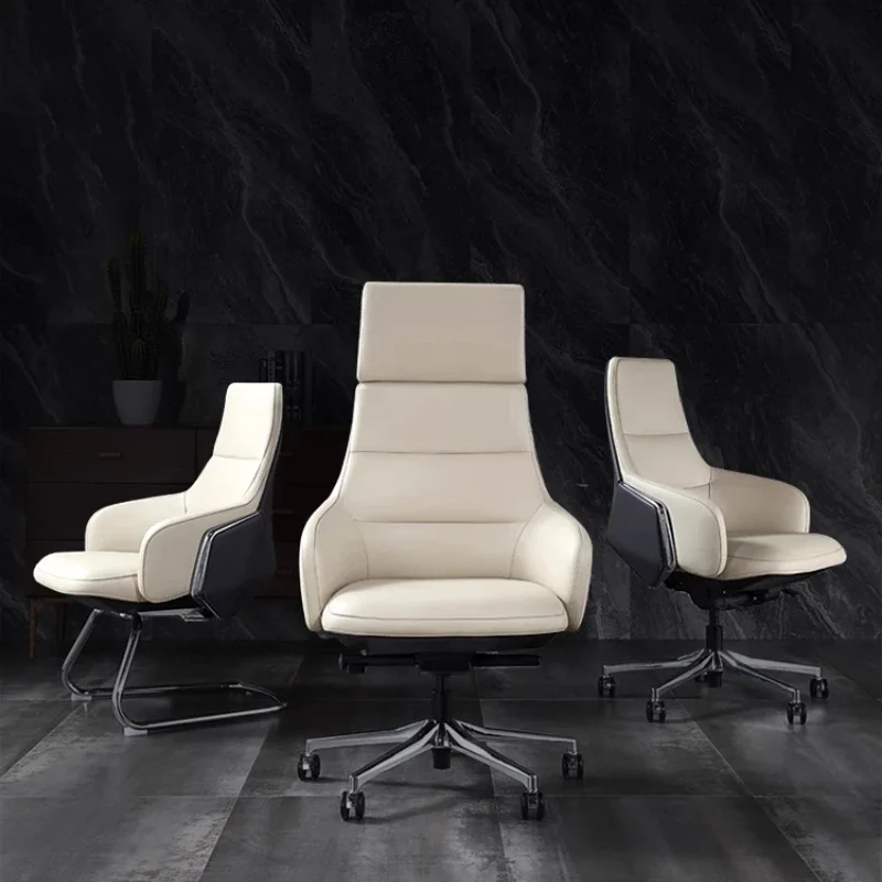 Leather Light Luxury Office Chair Fashion Comfy Conference Ergonomic Office Chair Computer Swivel Silla Gamer Office Furniture
Leather Light Luxury Office Chair Fashion Comfy Conference Ergonomic Office Chair Computer Swivel Silla Gamer Office Furniture