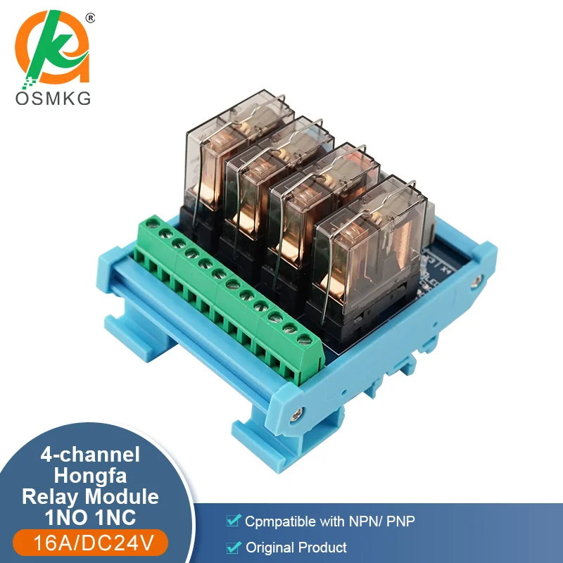 4 Channel Hongfa 1NC 1NO Relays DC24V 16A Electromagnetic Relay Module for PLC
4 Channel Hongfa 1NC 1NO Relays DC24V 16A Electromagnetic Relay Module for PLC