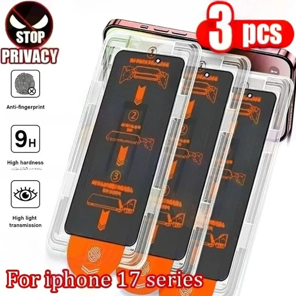 3Pcs Anti Spy Screen Protector for iPhone 17 16 15 14 Pro Max 16 15 Plus 13 12 11 Pro 17 Air XR XS Dust Free Installation Glass
3Pcs Anti Spy Screen Protector for iPhone 17 16 15 14 Pro Max 16 15 Plus 13 12 11 Pro 17 Air XR XS Dust Free Installation Glass
