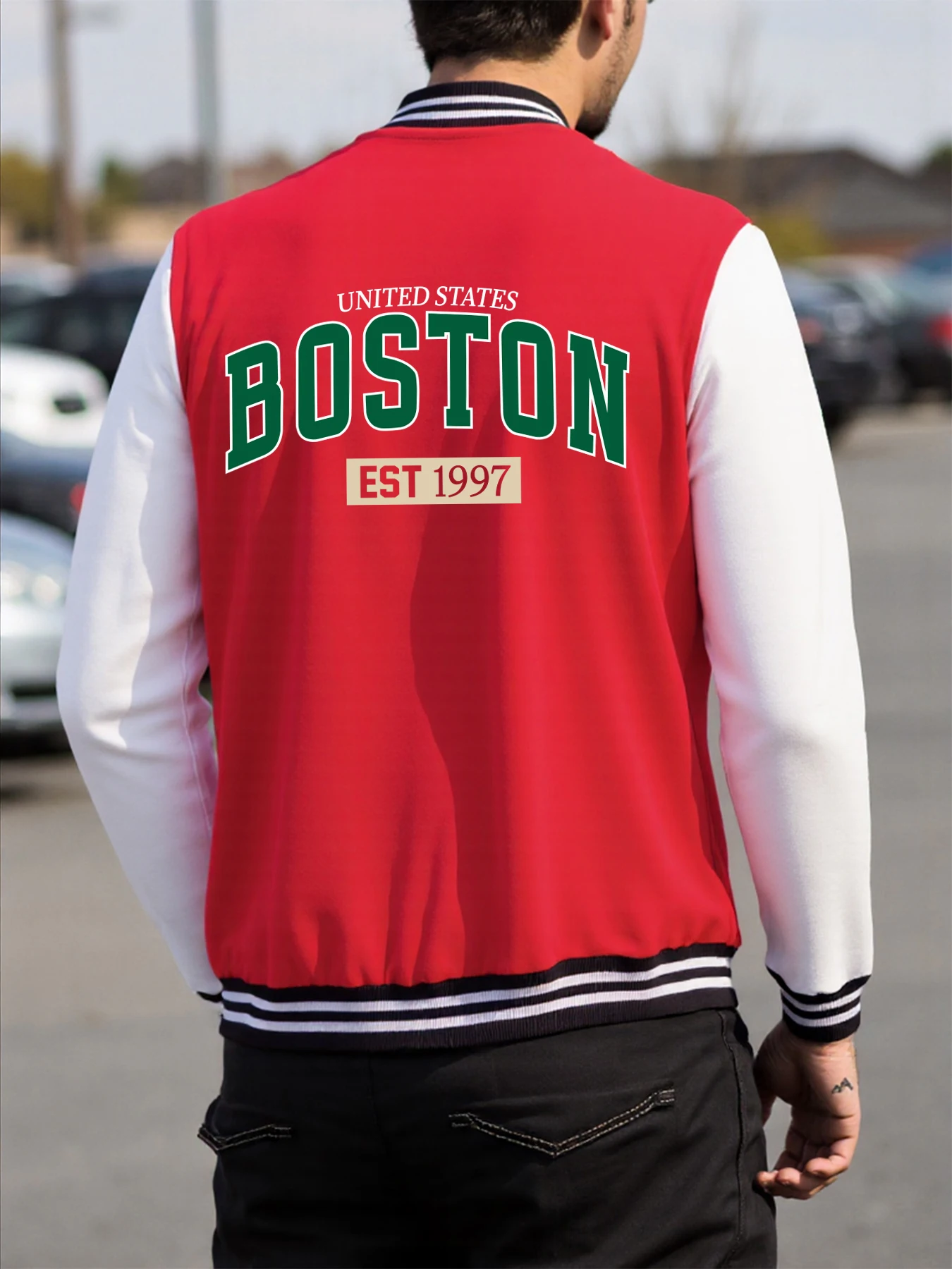 United States Boston Est 1997 Print Jackets Men Cartoons Hip Hop Streetwear Loose Fleece Menswear Retro Top Baseball Jersey
United States Boston Est 1997 Print Jackets Men Cartoons Hip Hop Streetwear Loose Fleece Menswear Retro Top Baseball Jersey