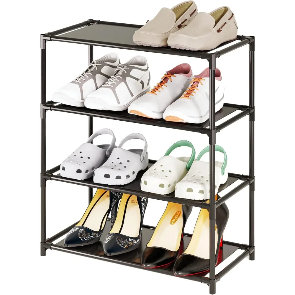 Small Shoe Rack 6-8 Pairs Sturdy Shoe Shelf 4-Tiers Narrow Stackable Shoe Organizer,Lightweight Kids Shoe Racks for Entryway, Do
Small Shoe Rack 6-8 Pairs Sturdy Shoe Shelf 4-Tiers Narrow Stackable Shoe Organizer,Lightweight Kids Shoe Racks for Entryway, Do