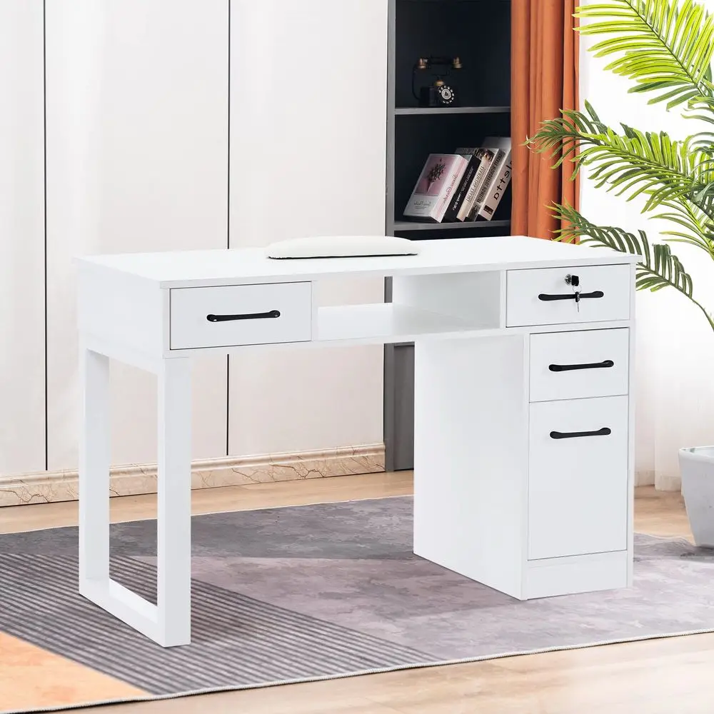 Nail Makeup Desk with Drawers Manicure Table Cabinet Storage Beauty Salon Home Office Workstation 2844 White
Nail Makeup Desk with Drawers Manicure Table Cabinet Storage Beauty Salon Home Office Workstation 2844 White