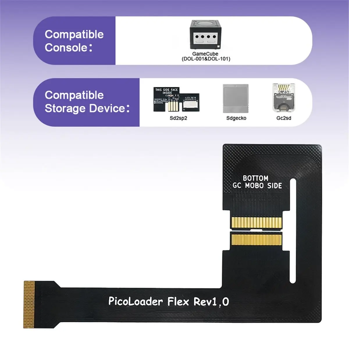 PicoLoader Flex Cable with SD2SP2 PRO No Welding Required Compatible SD2SP2 GC2SD SDGecko for Game Console
PicoLoader Flex Cable with SD2SP2 PRO No Welding Required Compatible SD2SP2 GC2SD SDGecko for Game Console