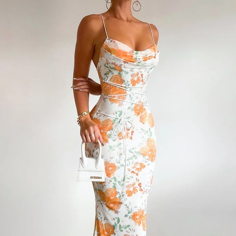 Summer 2025 Women's Clothing Temperament Waist Hugging Long Skirt Suspender Printed Strap Slim Fitting Jumpsuit Long Skirt
Summer 2025 Women's Clothing Temperament Waist Hugging Long Skirt Suspender Printed Strap Slim Fitting Jumpsuit Long Skirt
