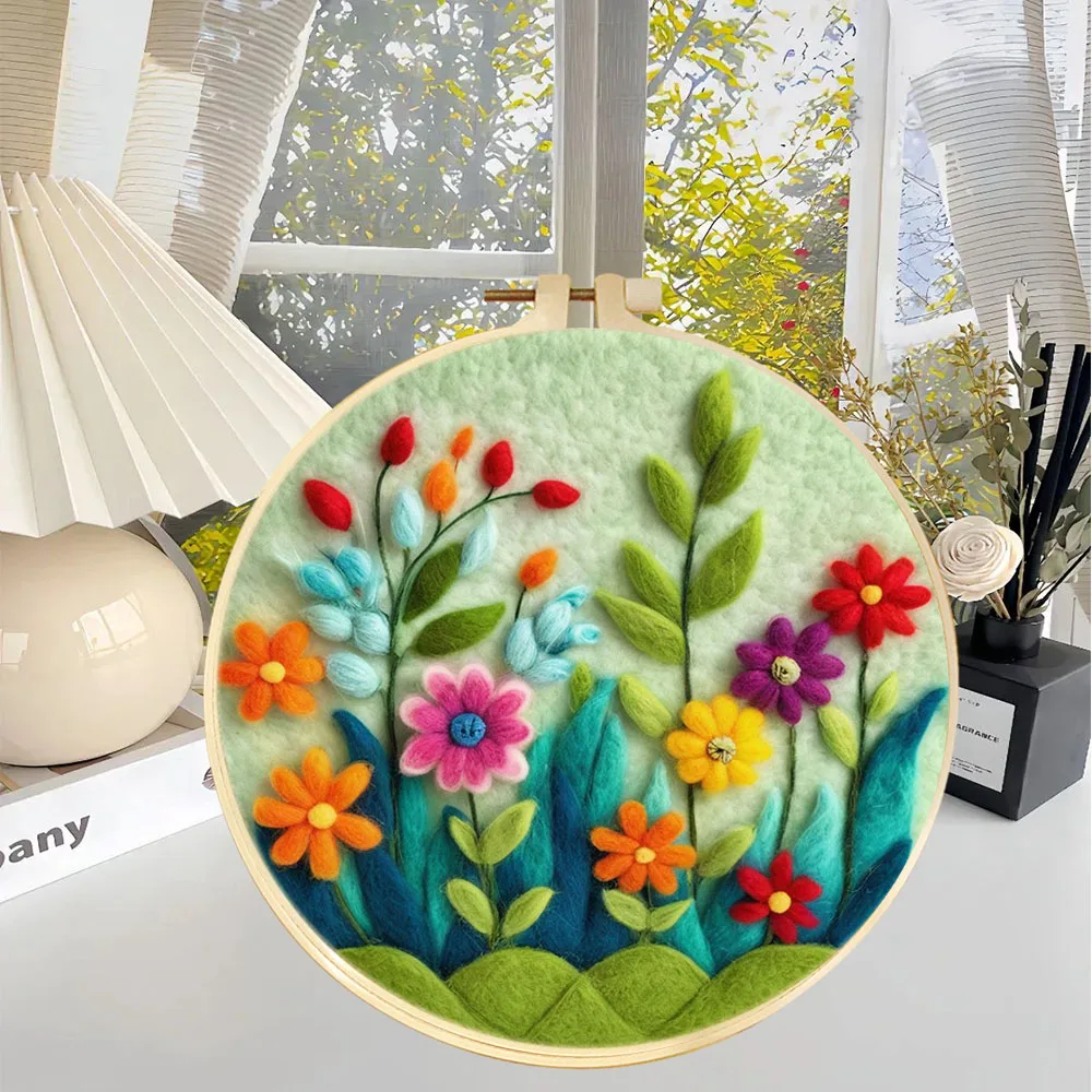 GATYZTORY DIY Needle Felting Kit Wool Flowers Painting Funny Home Decor Craft Includes Felting Needles Wool And Decorative Frame
GATYZTORY DIY Needle Felting Kit Wool Flowers Painting Funny Home Decor Craft Includes Felting Needles Wool And Decorative Frame