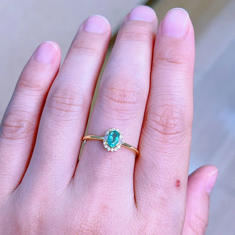 925 Silver Natural Emerald Ring 4x6mm 0.5ct Genuine Emerald Jewelry with Certificate Gift for Women
925 Silver Natural Emerald Ring 4x6mm 0.5ct Genuine Emerald Jewelry with Certificate Gift for Women