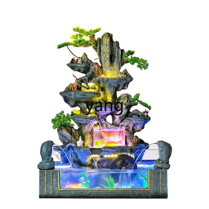 CX large water fountain rockery hotel opened lucky ornaments fish pond circulating water courtyard
CX large water fountain rockery hotel opened lucky ornaments fish pond circulating water courtyard