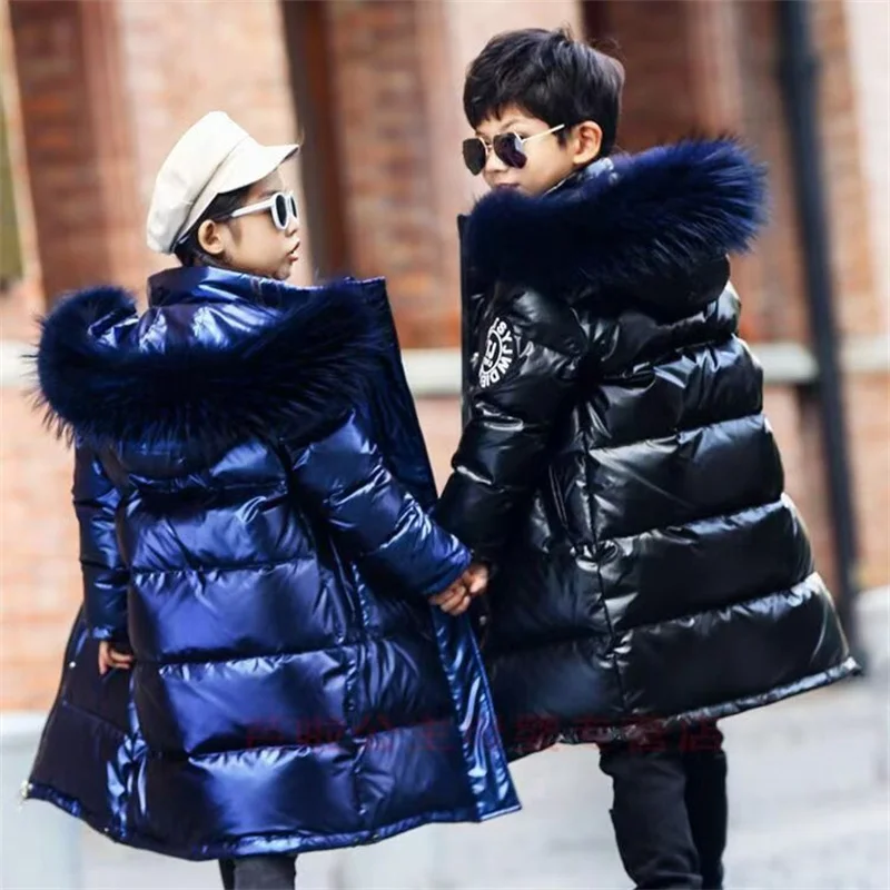-30°C Girls Boys Thick Coat Winter Warm Jacket Children Hooded Long Parkas With Fur Collar Kids Fashion Snowsuit Cotton Clothes
-30°C Girls Boys Thick Coat Winter Warm Jacket Children Hooded Long Parkas With Fur Collar Kids Fashion Snowsuit Cotton Clothes