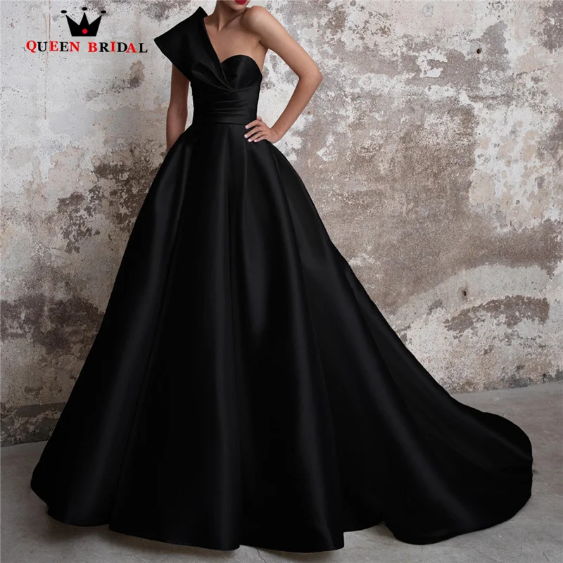 One-Shoulder A-Line Evening Dress Sexy Backless Black Formal Dress Off Shoulder Satin Prom Gown Pleat Robes De Soirée UI09M
One-Shoulder A-Line Evening Dress Sexy Backless Black Formal Dress Off Shoulder Satin Prom Gown Pleat Robes De Soirée UI09M