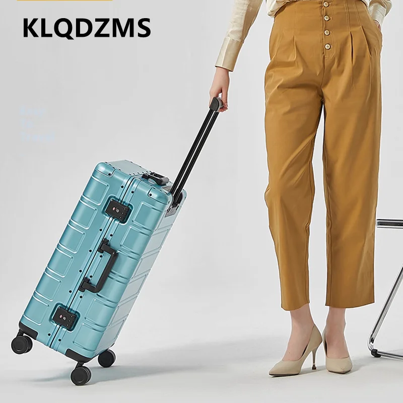 KLQDZMS Luggage Men's Business Boarding Box Large Capacity Trolley Case 20"24" Full Aluminum Magnesium Alloy 28 Inch Suitcase
KLQDZMS Luggage Men's Business Boarding Box Large Capacity Trolley Case 20"24" Full Aluminum Magnesium Alloy 28 Inch Suitcase