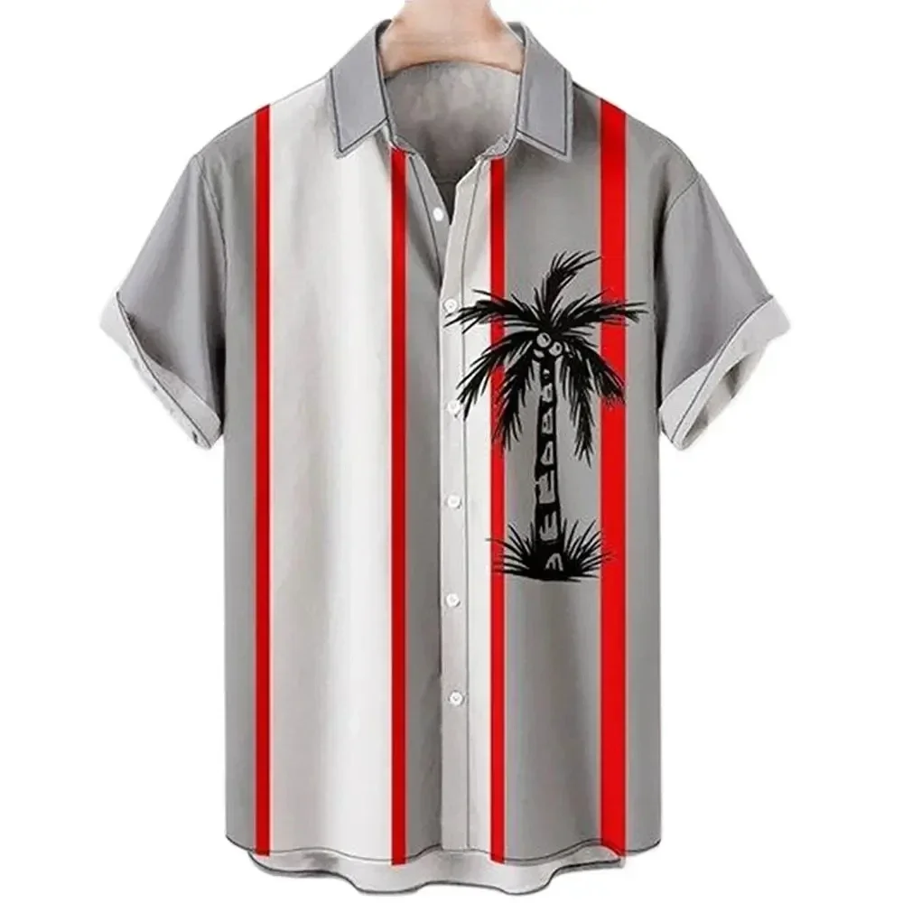 Hawaiian Shirt for Men Summer 3d Coconut Tree Printed Striped Holiday Short Sleeve Tops Tee Oversized Blouse Casual Men Shirt
Hawaiian Shirt for Men Summer 3d Coconut Tree Printed Striped Holiday Short Sleeve Tops Tee Oversized Blouse Casual Men Shirt