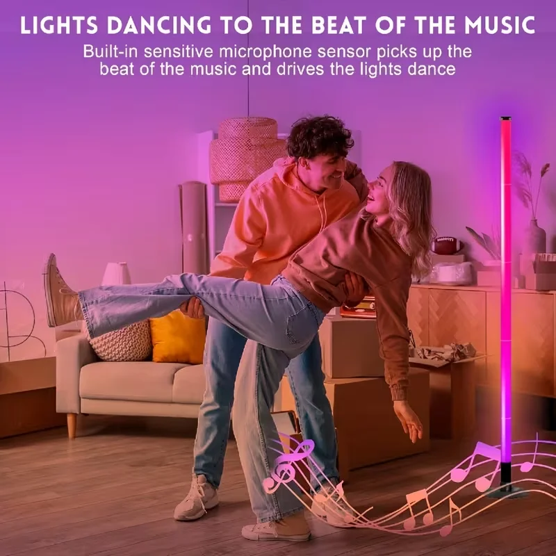 Floor Lamp Rgb Corner Floor Lamp Smart Led Living Room Music Synchronization Application Program Control Suit for Living Room
Floor Lamp Rgb Corner Floor Lamp Smart Led Living Room Music Synchronization Application Program Control Suit for Living Room