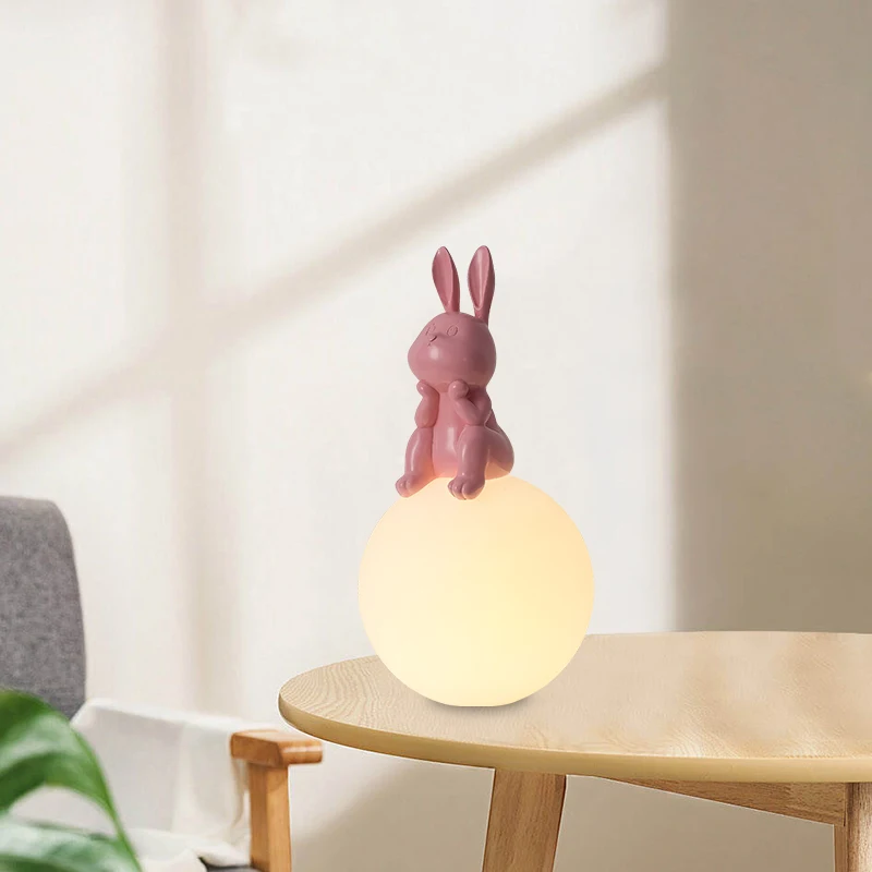 Modern Designer Nordic Minimalist Bunny Home Bedroom Bedside Unique Resin Decorative Desk Lamps Led Table Lamps
Modern Designer Nordic Minimalist Bunny Home Bedroom Bedside Unique Resin Decorative Desk Lamps Led Table Lamps