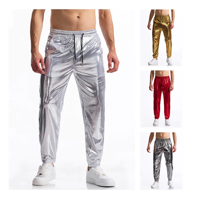Fashion Sliver Dance Pants Long Fitness Outdoor Men Pants Bronzing Hip Hop Nightclub DJ Streetwear Trousers Camiseta Gym Hombre
Fashion Sliver Dance Pants Long Fitness Outdoor Men Pants Bronzing Hip Hop Nightclub DJ Streetwear Trousers Camiseta Gym Hombre