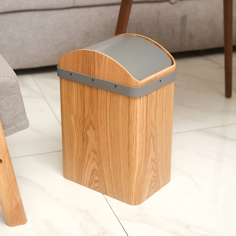 Shake lid dry trash can household living room bedroom kitchen large rectangular paper basket
Shake lid dry trash can household living room bedroom kitchen large rectangular paper basket