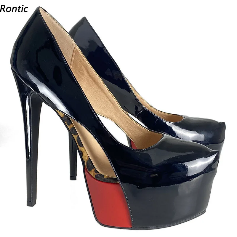 Rontic New Handmade Women Pumps Platform Patent Sexy Stiletto Heel Round Toe Gorgeous Multi Color Party Dress Shoes US Size 5-20
Rontic New Handmade Women Pumps Platform Patent Sexy Stiletto Heel Round Toe Gorgeous Multi Color Party Dress Shoes US Size 5-20