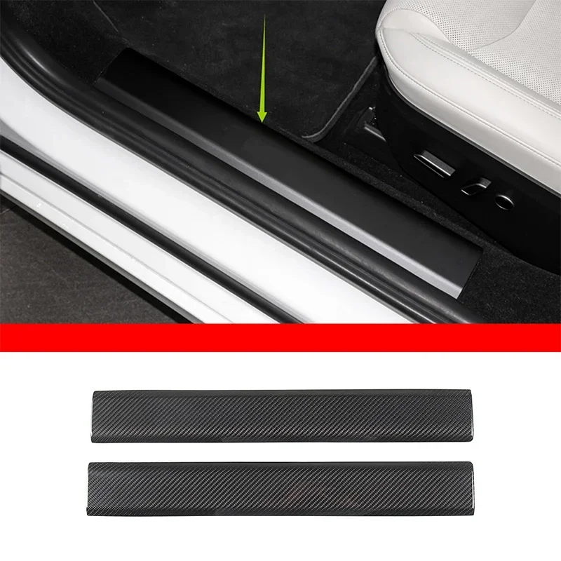 For Tesla Model S 2023+ Car Door Sill Strip Pedal Cover Sticker Real Carbon Fiber Interior Accessories 2 Pcs
For Tesla Model S 2023+ Car Door Sill Strip Pedal Cover Sticker Real Carbon Fiber Interior Accessories 2 Pcs