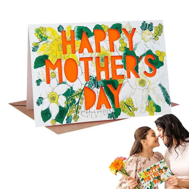 Mom Greeting Card Making Watercolor & Paper Cutting Greeting Card Elegant Attractive & Beautiful Mother's Day For Mother's Day
Mom Greeting Card Making Watercolor & Paper Cutting Greeting Card Elegant Attractive & Beautiful Mother's Day For Mother's Day