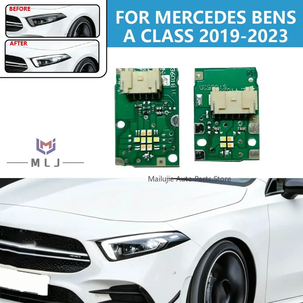 For Mercedes Bens A Class 2019-2023 Headlight LED Board DRL Daytime Running Light White Angel Eye DRL chip Car Accessories
For Mercedes Bens A Class 2019-2023 Headlight LED Board DRL Daytime Running Light White Angel Eye DRL chip Car Accessories