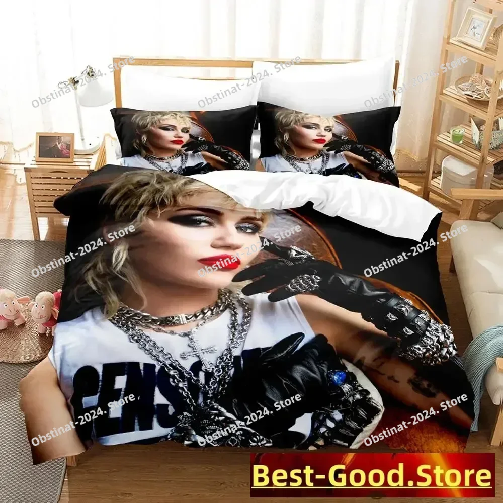 2023 Miley Cyrus Bedding Set Single Twin Full Queen King Size Bed Set Aldult Kid Bedroom Duvetcover Sets Anime parure de lit Bed
2023 Miley Cyrus Bedding Set Single Twin Full Queen King Size Bed Set Aldult Kid Bedroom Duvetcover Sets Anime parure de lit Bed