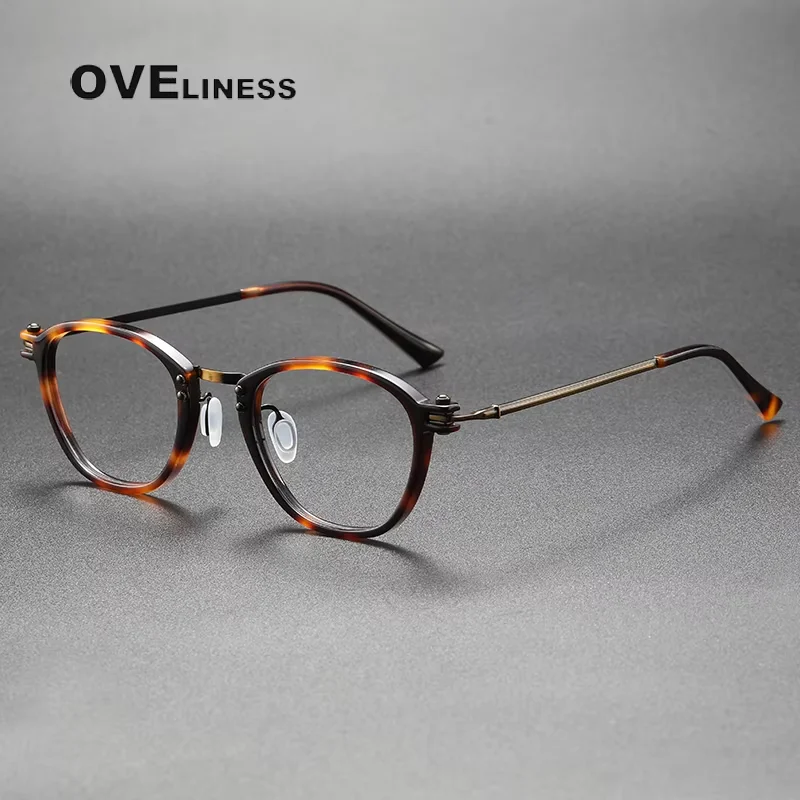 2025 Acetate Titanium Glasses Frame Men Retro Vintage Square Eyeglasses frames Women Eyewear spectacles
2025 Acetate Titanium Glasses Frame Men Retro Vintage Square Eyeglasses frames Women Eyewear spectacles