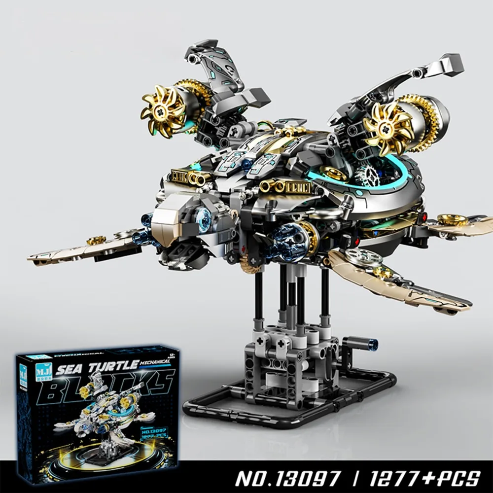 13097 1277PCS Mechanical Turtle Model Building Kit Robot Animal Small Particle Assembly Blocks Creative DIY Toy Gift
13097 1277PCS Mechanical Turtle Model Building Kit Robot Animal Small Particle Assembly Blocks Creative DIY Toy Gift