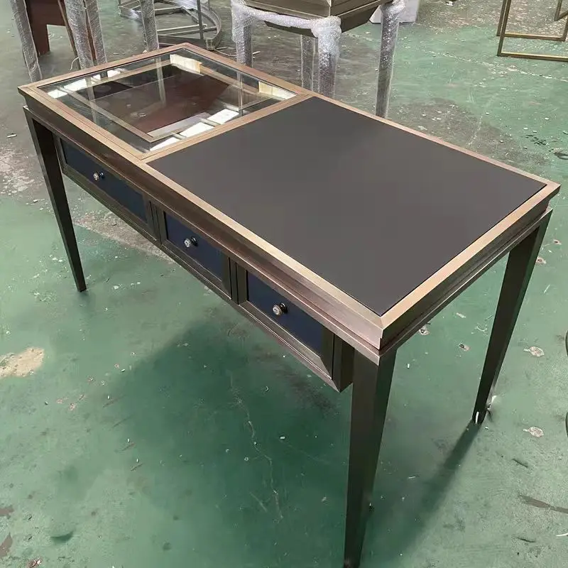 Customized. new jewelry stores retail counter furniture glass display cabinet stainless steel locking jewelry display
Customized. new jewelry stores retail counter furniture glass display cabinet stainless steel locking jewelry display