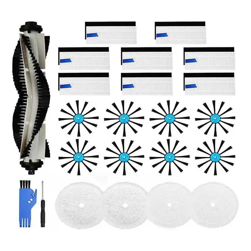 Replacement Parts for 3115/EV675 Robot Vacuum, Main Brush, Hepa Filter, Side Brushes, Mop Pad
Replacement Parts for 3115/EV675 Robot Vacuum, Main Brush, Hepa Filter, Side Brushes, Mop Pad