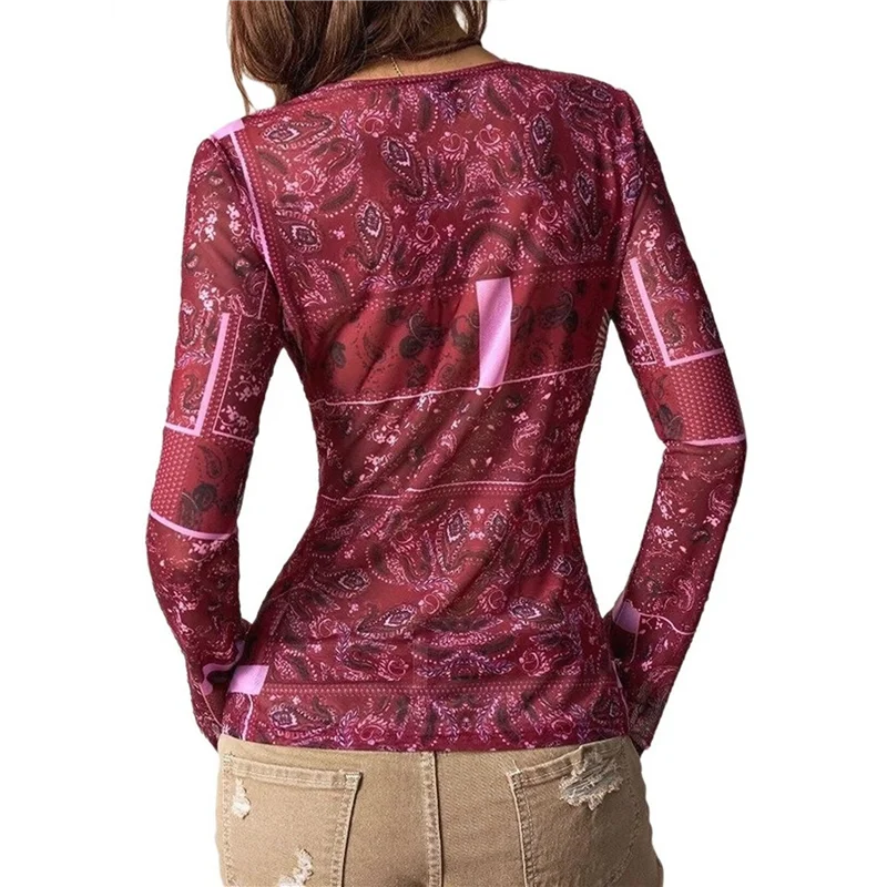 AOAO-Women's Sheer Mesh Long Sleeve Tops Print Button Down Ruched Y2k Blouse Shirts
AOAO-Women's Sheer Mesh Long Sleeve Tops Print Button Down Ruched Y2k Blouse Shirts