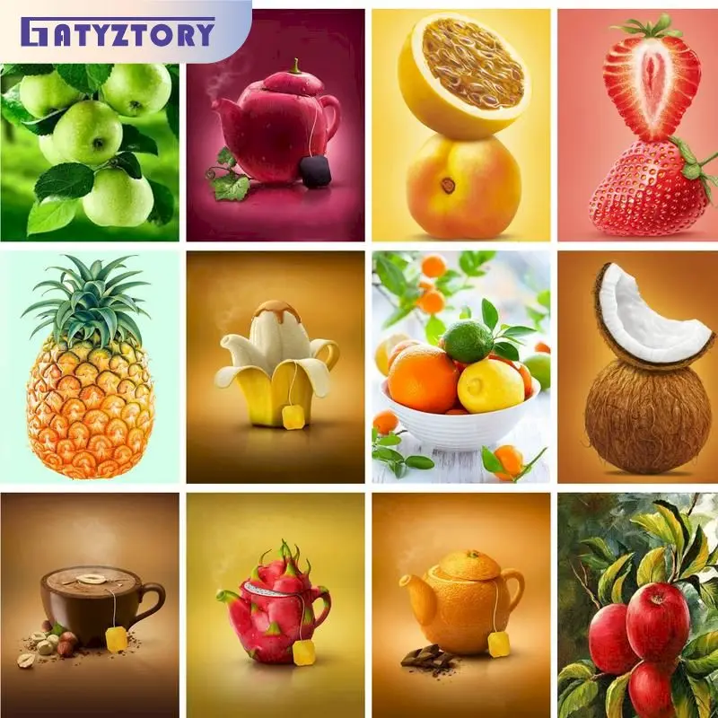 GATYZTORY DIY Oil Painting By Numbers On Canvas Frameless Acrylic Coloring On Numbers Fruits Handpainted Wall Decor Gift For Adu
GATYZTORY DIY Oil Painting By Numbers On Canvas Frameless Acrylic Coloring On Numbers Fruits Handpainted Wall Decor Gift For Adu