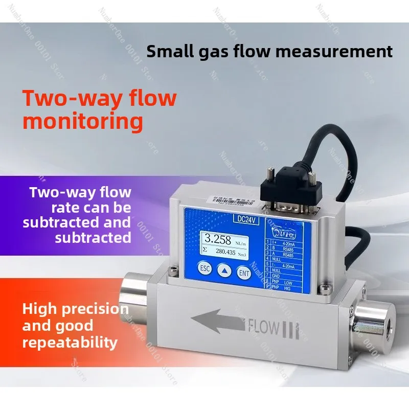 Digital Micro Thermal 4-20mA Gas Mass Flowmeter Bidirectional Measurement of Nitrogen Air RS458 Remote Transmission
Digital Micro Thermal 4-20mA Gas Mass Flowmeter Bidirectional Measurement of Nitrogen Air RS458 Remote Transmission