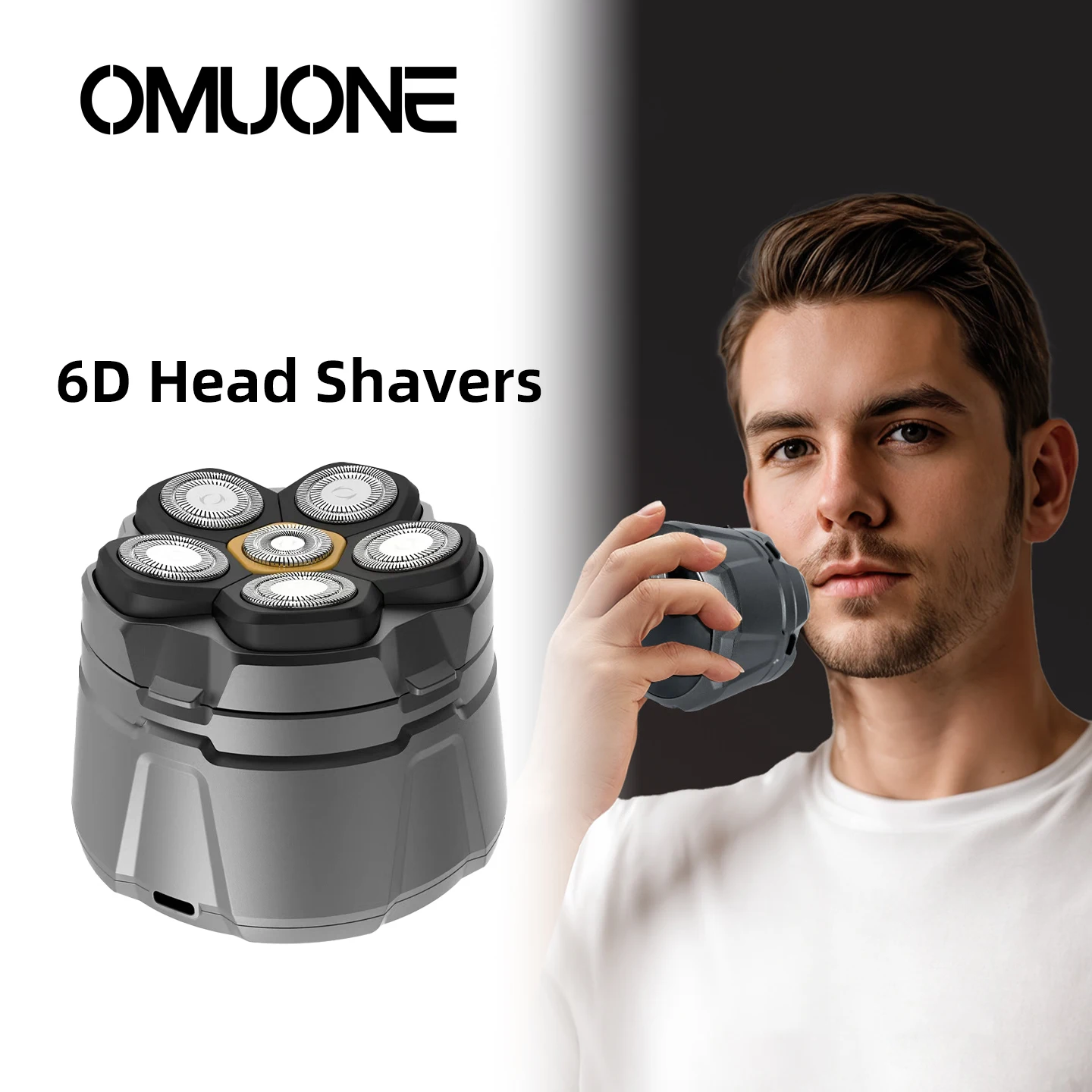 OMUONE Electric Head Shavers for Bald Men 6D Magnetic Razor Beard Trimmer USB Rechargeable Waterproof Beard Shavers
OMUONE Electric Head Shavers for Bald Men 6D Magnetic Razor Beard Trimmer USB Rechargeable Waterproof Beard Shavers