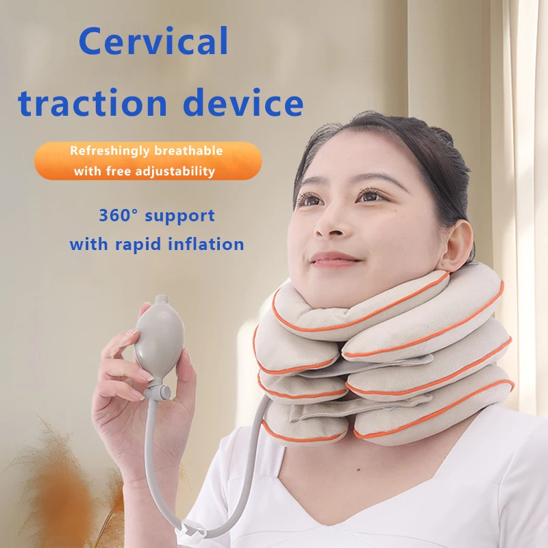 1PC Neck Support Cushion Inflatable Air Cervical Neck Traction Device Body Relaxing Tractor Support Massage NECK Pillow
1PC Neck Support Cushion Inflatable Air Cervical Neck Traction Device Body Relaxing Tractor Support Massage NECK Pillow