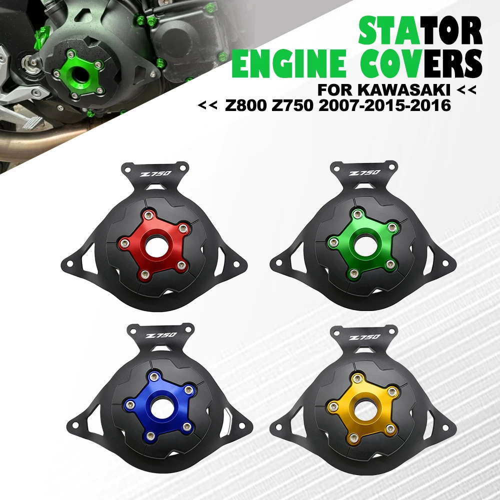 For KAWASAKI Z800 Z750 2007-2015-2016 Z-700/800 Z800 Z700 Motorcycle Stator Engine Covers Engine Cover Aluminum Protector Guard
For KAWASAKI Z800 Z750 2007-2015-2016 Z-700/800 Z800 Z700 Motorcycle Stator Engine Covers Engine Cover Aluminum Protector Guard