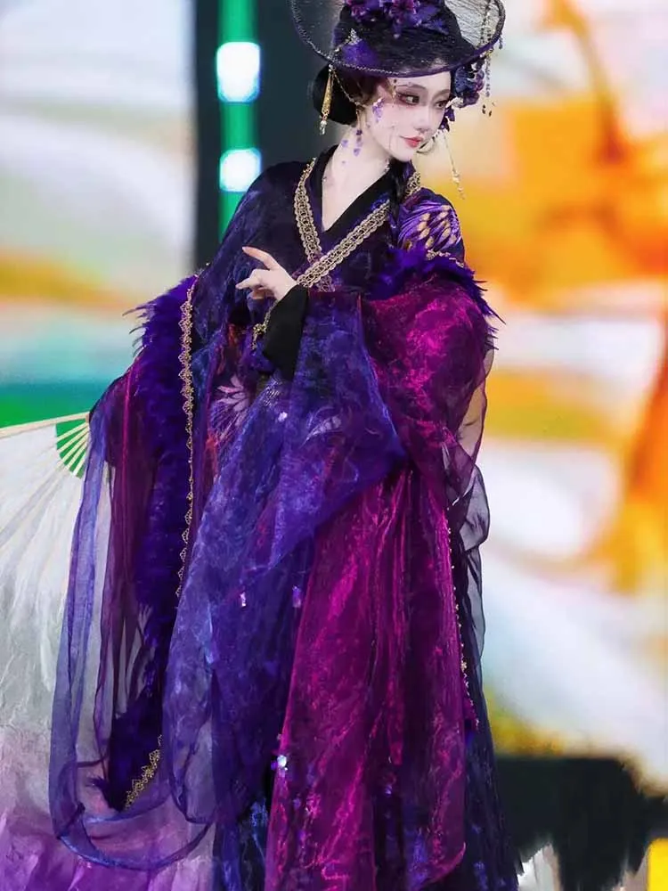 Chinese Dress For Women Ancient Traditional Embroidery Purple Hanfu Female Fairy Cosplay Costume Hanfu Dress For Party S M L
Chinese Dress For Women Ancient Traditional Embroidery Purple Hanfu Female Fairy Cosplay Costume Hanfu Dress For Party S M L