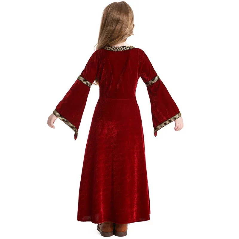 Girl Elegant Victorian Dress Court Princess Cosplay Blue Red Long Sleeve Ball Gown Vintage Kids Costume Halloween Party Clothes
Girl Elegant Victorian Dress Court Princess Cosplay Blue Red Long Sleeve Ball Gown Vintage Kids Costume Halloween Party Clothes