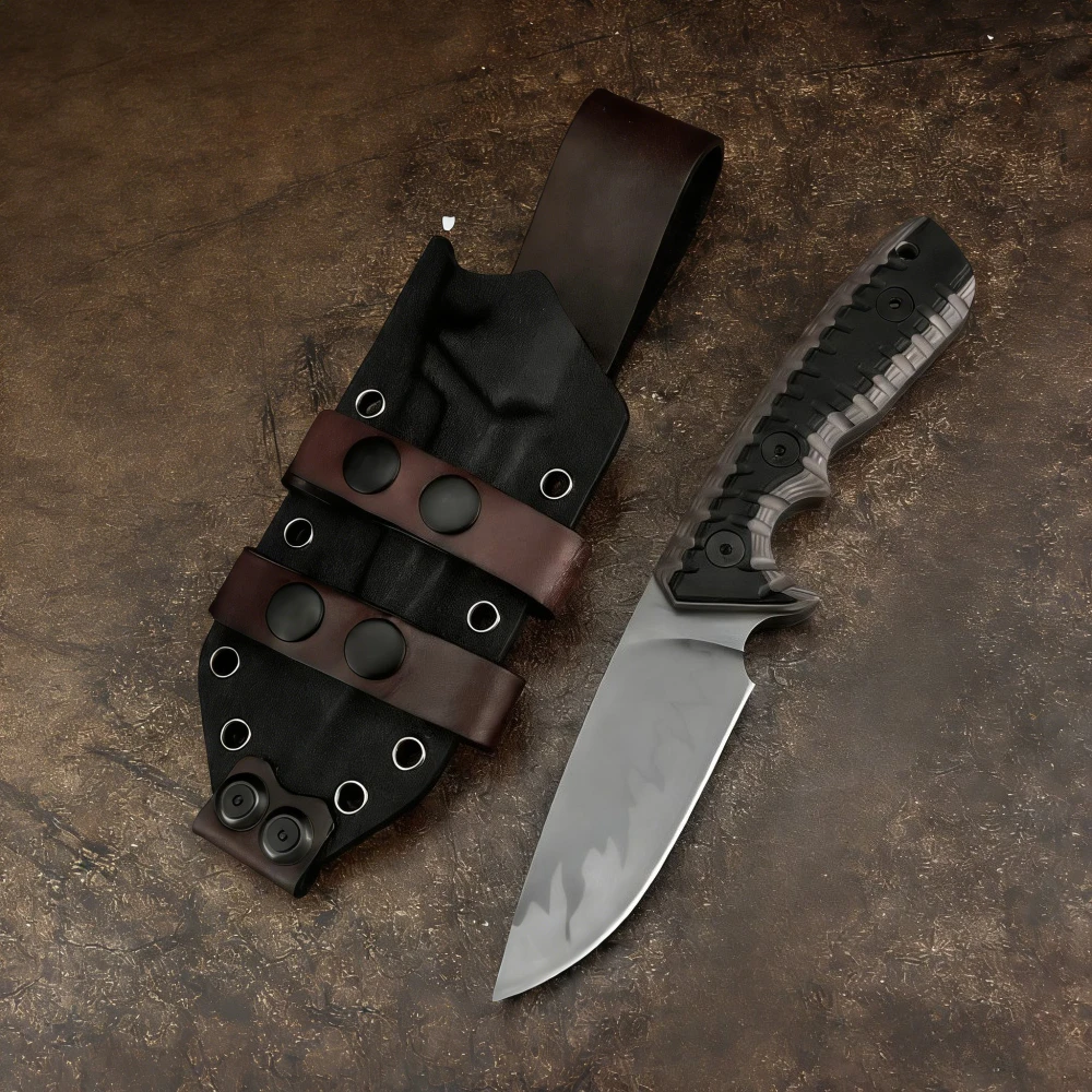 Utility Outdoor Fixed Blade Knife Multifunctional Survival Knife 9Cr18Mov Blade Two-tone G10 Handle Durable EDC Straight Knife
Utility Outdoor Fixed Blade Knife Multifunctional Survival Knife 9Cr18Mov Blade Two-tone G10 Handle Durable EDC Straight Knife