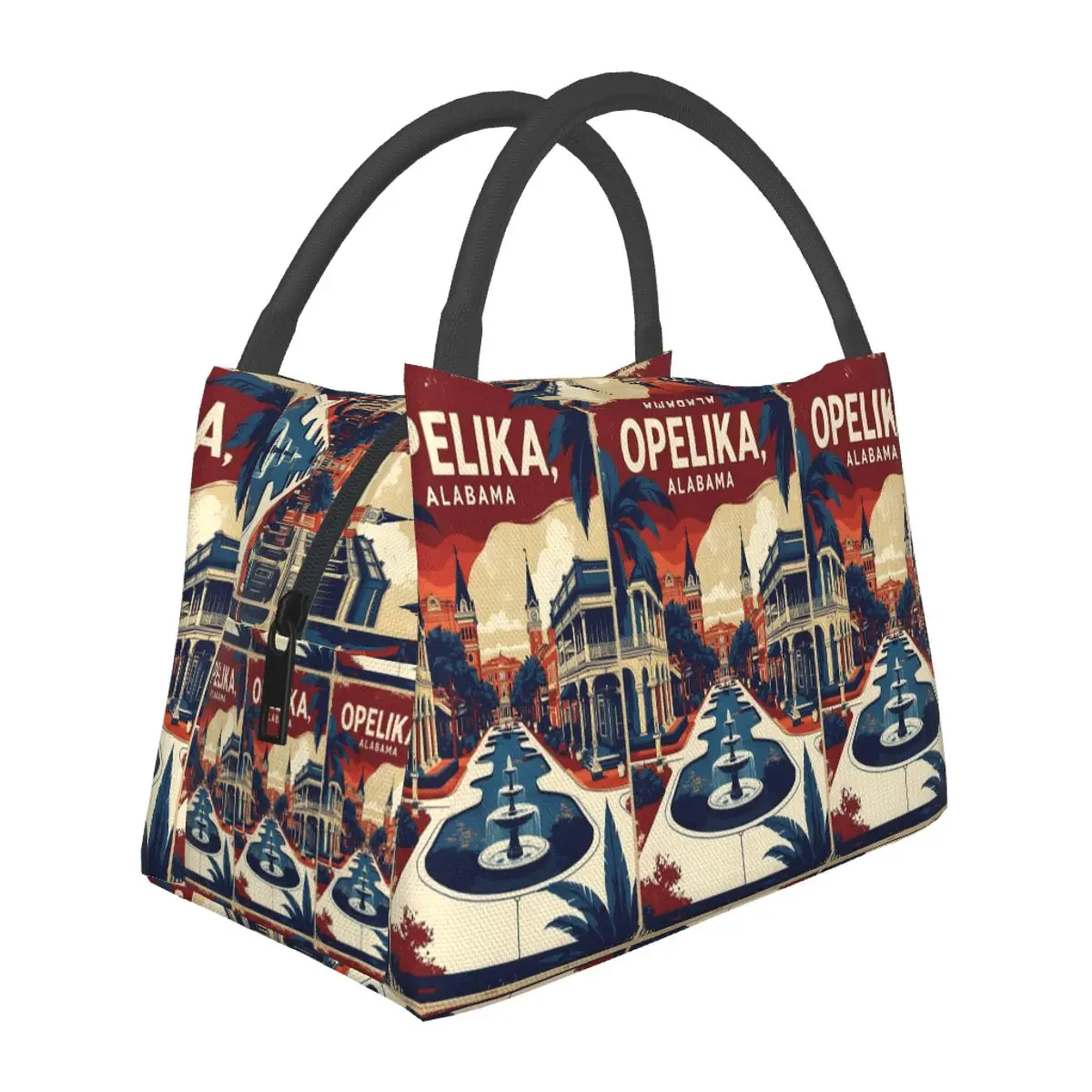 Opelika Alabama 1950s USA Vintage Travel Tourism Lunch Bag for School Picnic Storage Food Boxes Cooler Thermal Lunch Box Tote
Opelika Alabama 1950s USA Vintage Travel Tourism Lunch Bag for School Picnic Storage Food Boxes Cooler Thermal Lunch Box Tote