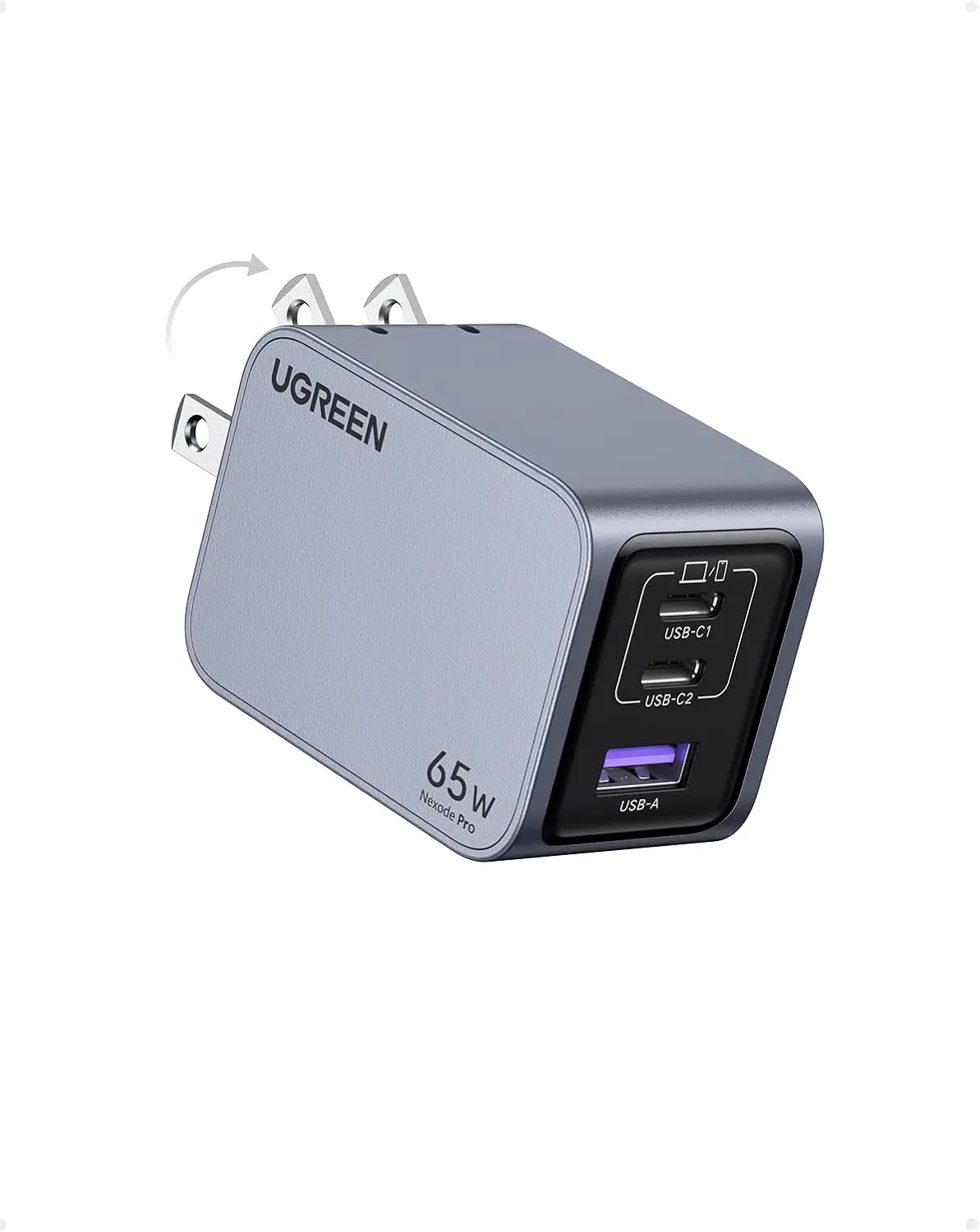 65W GaN USB C Wall Charger, 3-Port Compact Foldable Fast Charger for MacBook, iPhone, Galaxy, Pixel
65W GaN USB C Wall Charger, 3-Port Compact Foldable Fast Charger for MacBook, iPhone, Galaxy, Pixel