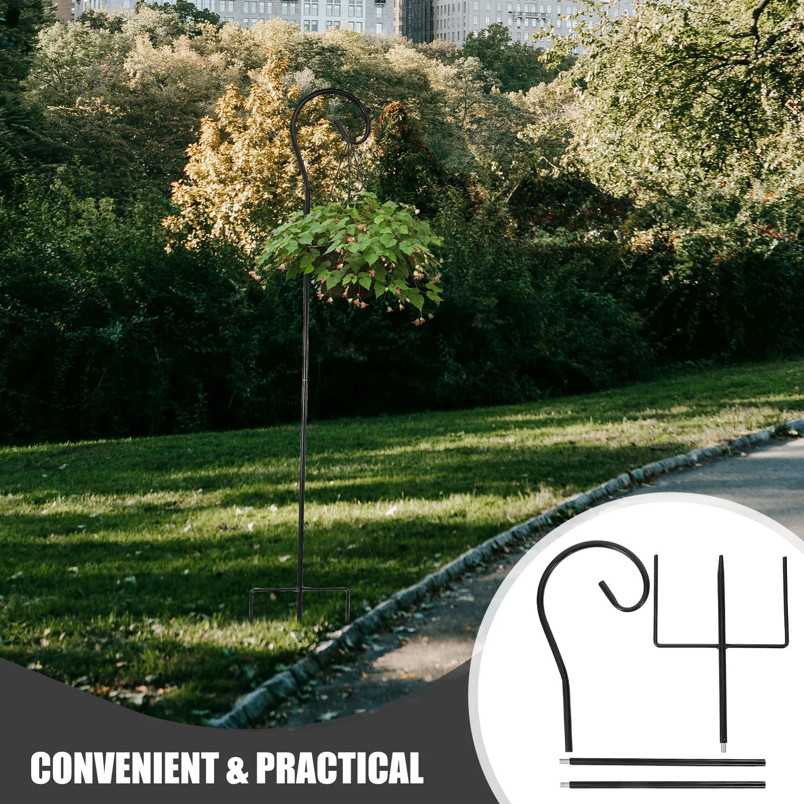 Durable Multi-Functional Garden Shepherd Hook for Hanging Flower Pots Bird Feeders Solar Lanterns Outdoor Plant Hangers Heavy
Durable Multi-Functional Garden Shepherd Hook for Hanging Flower Pots Bird Feeders Solar Lanterns Outdoor Plant Hangers Heavy