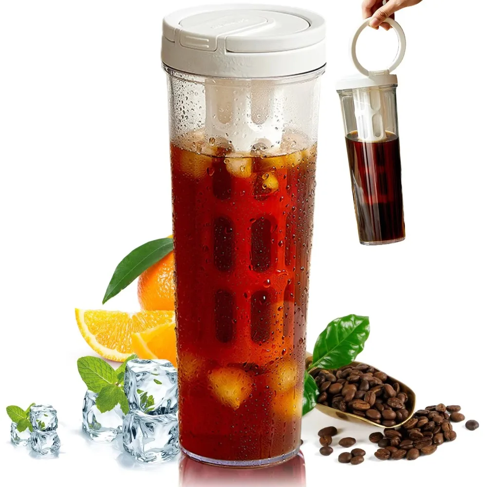 1 L Cold Brew Coffee Maker Manual Leak-proof Cold Brew Pot Plastic With Mesh Filter Tea and Water Separation Cup School
1 L Cold Brew Coffee Maker Manual Leak-proof Cold Brew Pot Plastic With Mesh Filter Tea and Water Separation Cup School