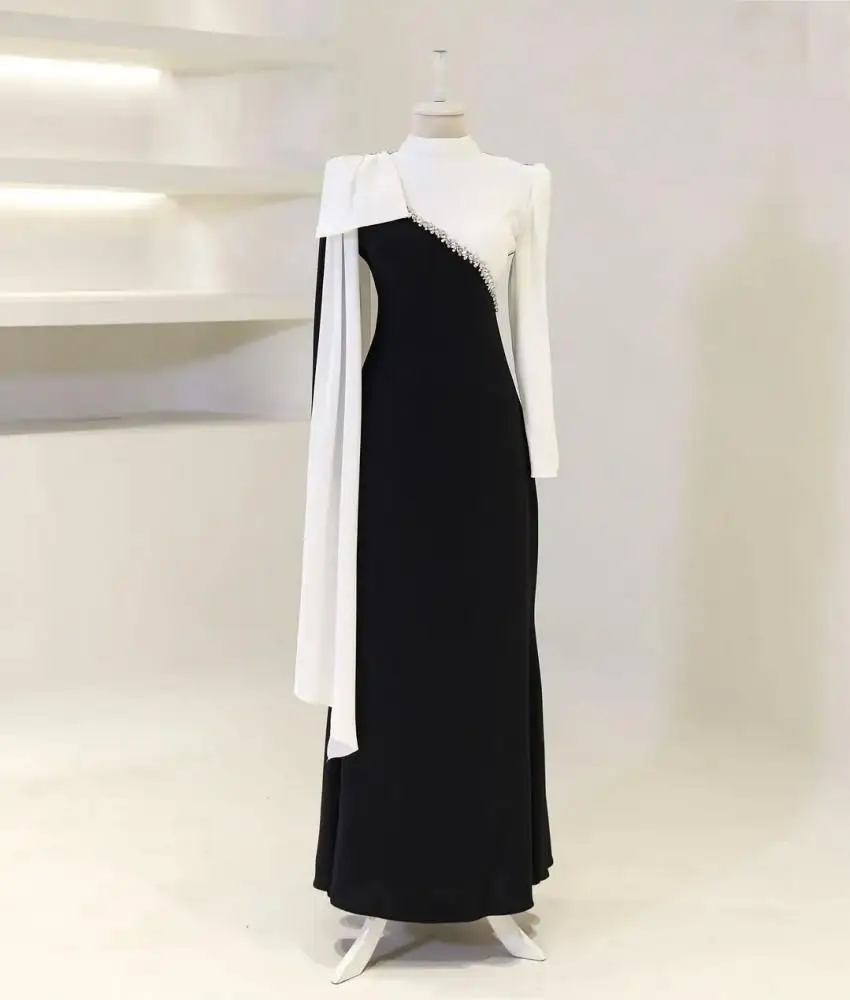 Customized Luxury Crystal 3D Bow Jersey Straight Evening Dress Formal Long Sleeves High Collar Floor Length Celebrity Gowns
Customized Luxury Crystal 3D Bow Jersey Straight Evening Dress Formal Long Sleeves High Collar Floor Length Celebrity Gowns