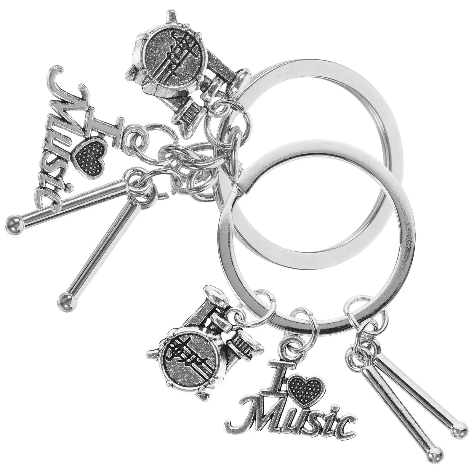 2 Pcs Drumstick Musical Ring Key Musical Keychain Ring Hanging Decor Drum Keychain Jewelry Accessory Gift
2 Pcs Drumstick Musical Ring Key Musical Keychain Ring Hanging Decor Drum Keychain Jewelry Accessory Gift