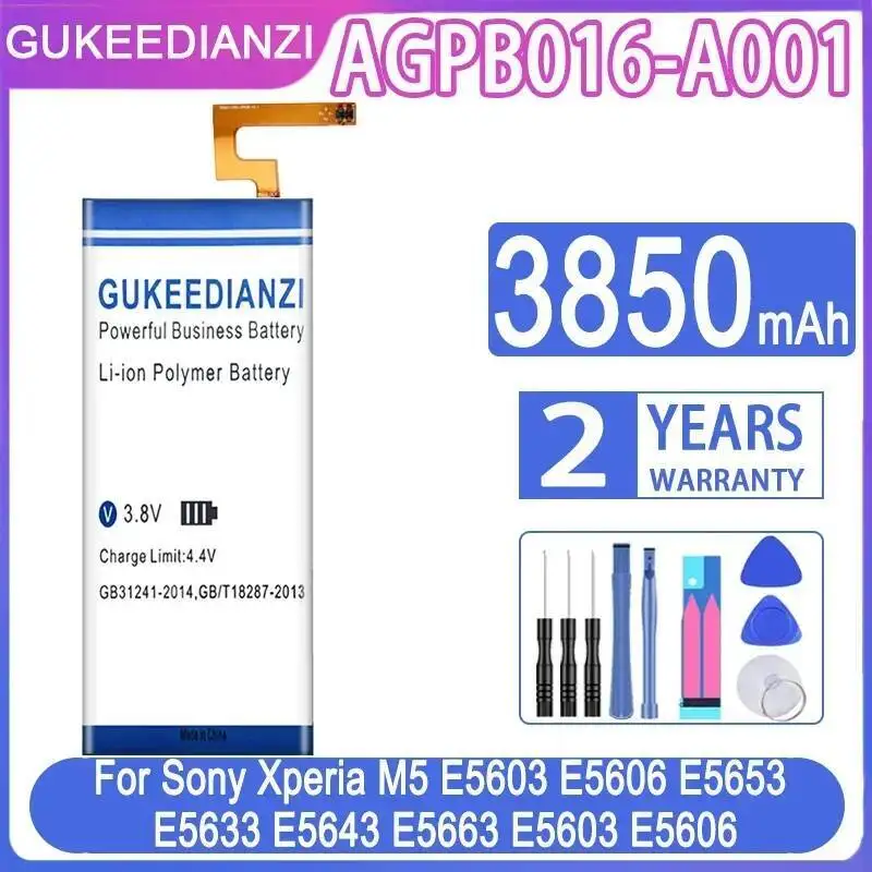 Аккумулятор мобильного телефона 3850 мАч для Sony Xperia M5 E5603 E5606 E5653 E5633 E5643 E5663 Safe AGPB016-A001 
Аккумулятор мобильного телефона 3850 мАч для Sony Xperia M5 E5603 E5606 E5653 E5633 E5643 E5663 Safe AGPB016-A001
