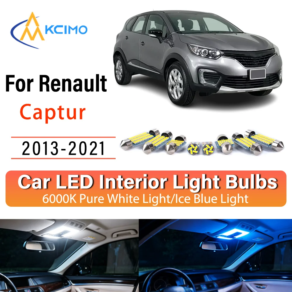 For Renault Captur 2013-2021 2014 2015 Persistent Glow LED Interior Light Kit Replacement Dome Map Trunk Cabin Lamps Upgrade
For Renault Captur 2013-2021 2014 2015 Persistent Glow LED Interior Light Kit Replacement Dome Map Trunk Cabin Lamps Upgrade