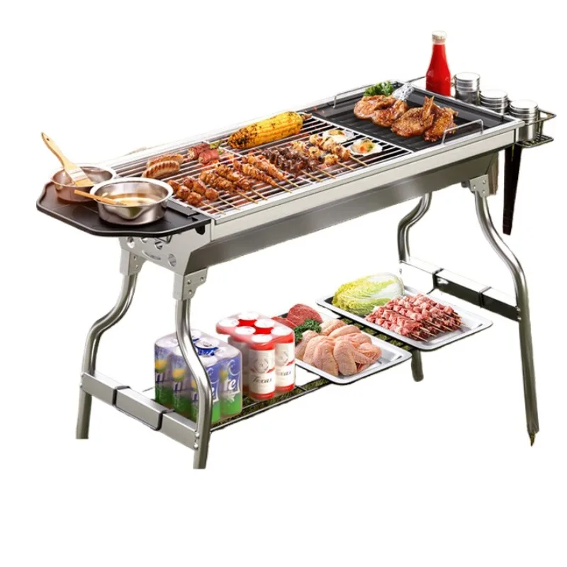 Outdoor Stainless Steel Grill Household Portable Carbon Grill Smokeless Charcoal Grill Full Set
Outdoor Stainless Steel Grill Household Portable Carbon Grill Smokeless Charcoal Grill Full Set